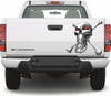 Chrome skull & bones decal on Tailgate of chevy colorado truck